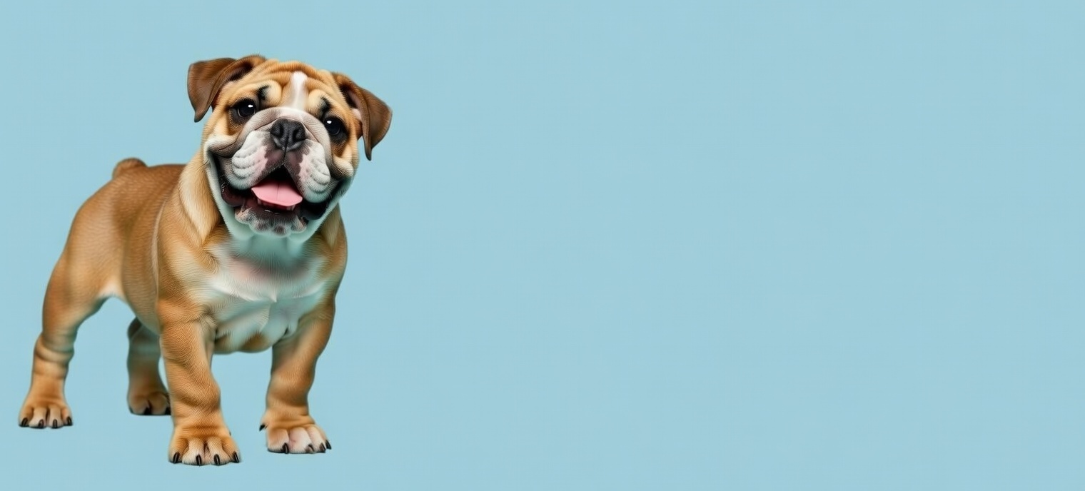 Happy bulldog puppy at Qualco Kennels and Cattery